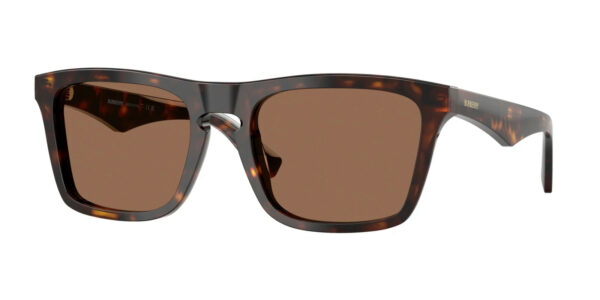 BURBERRY SQUARE SUNGLASSES BE4434 DARK HAVANA FRAME DARK BROWN LENS 145MM 57-20