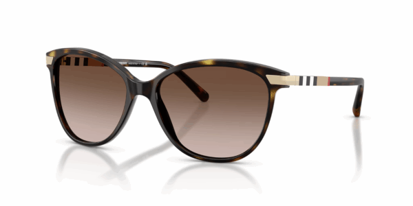 BURBERRY DARK HAVANA FRAME BROWN GRADIENT LENS SUNGLASSES BE4216 57-16/ 140 MM