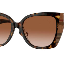 BURBERRY SUNGLASSES BE4393 MERYL HAVANA/CHECK BROWN FRAME, BROWN GRADIENT LENS