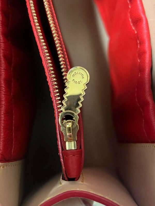 LOUIS VUITTON x CHRISTIAN LOUBOUTIN MONOGRAM STUDDED RED CALFHAIR TOP HANDLE BAG - Image 18