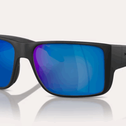 NATIVE SUNGLASSES BADLANDS XD9045 MATTE BLACK BLUE REFLEX POLARIZED 125mm