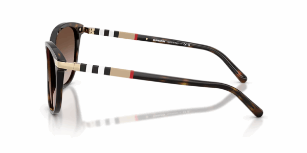 BURBERRY DARK HAVANA FRAME BROWN GRADIENT LENS SUNGLASSES BE4216 57-16/ 140 MM - Image 3