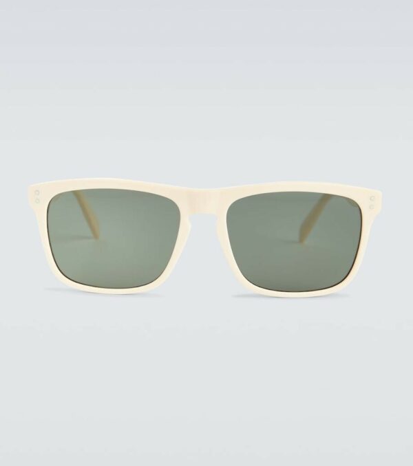 CELINE SQUARE TINTED SUNGLASSES CREAM FRAME BLACK LENS CL401781 145MM 57-17