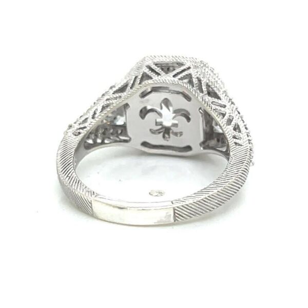 JUDITH RIPKA STERLING SILVER CZ RING SIZE 9 - Image 6