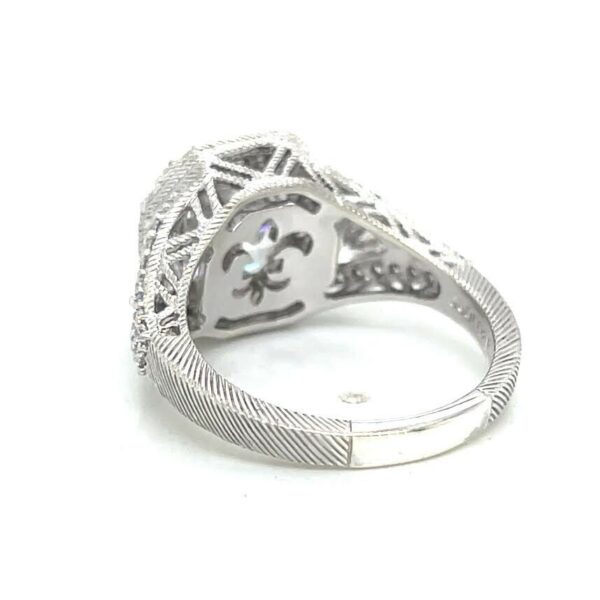 JUDITH RIPKA STERLING SILVER CZ RING SIZE 9 - Image 7