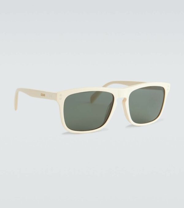 CELINE SQUARE TINTED SUNGLASSES CREAM FRAME BLACK LENS CL401781 145MM 57-17 - Image 2