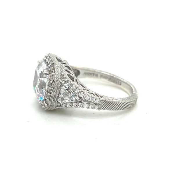 JUDITH RIPKA STERLING SILVER CZ RING SIZE 9 - Image 9