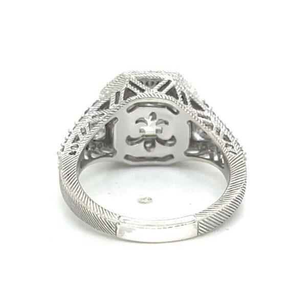 JUDITH RIPKA STERLING SILVER CZ RING SIZE 9 - Image 11