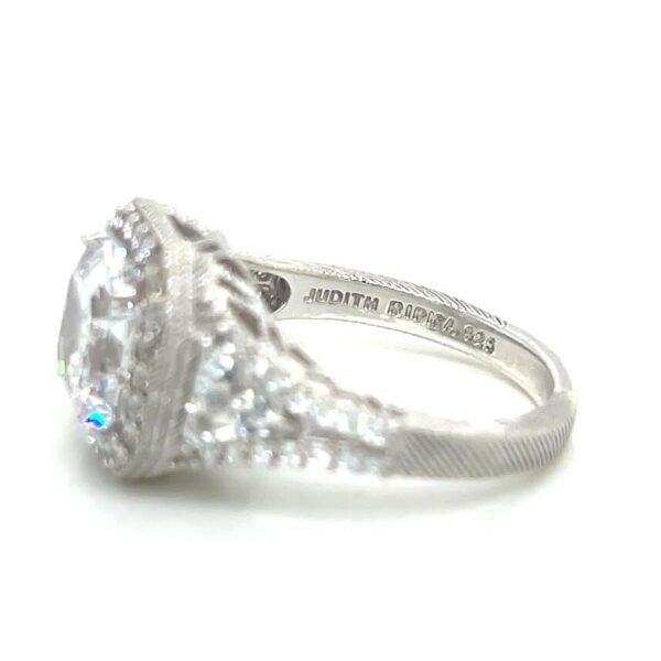 JUDITH RIPKA STERLING SILVER CZ RING SIZE 9 - Image 12